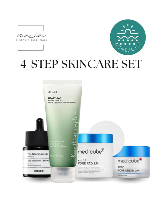 4 Step Skincare Routine - ACNE & OILY SKIN