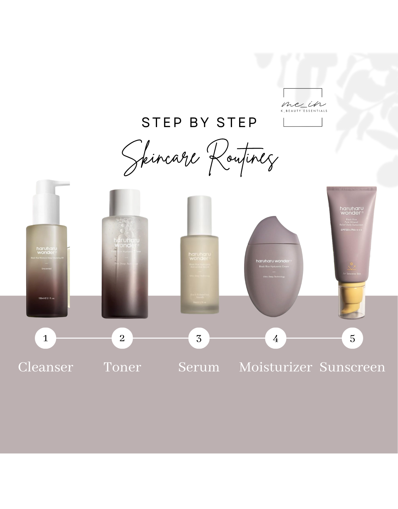 5 Step Skincare Routine - DRY SKIN