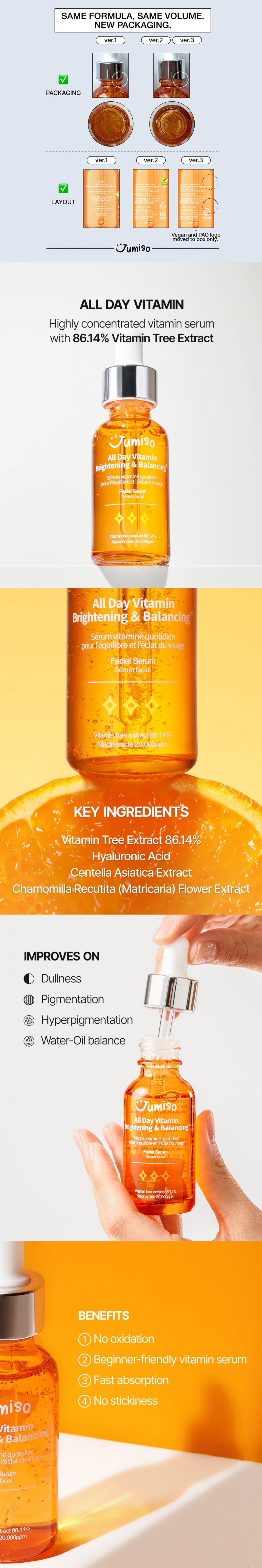 Jumiso All Day Vitamin Brightening & Balancing Facial Serum