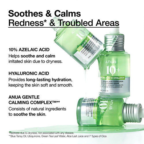 ANUA - Azelac Acid 10+ Hyaluron Redness Soothing Serum