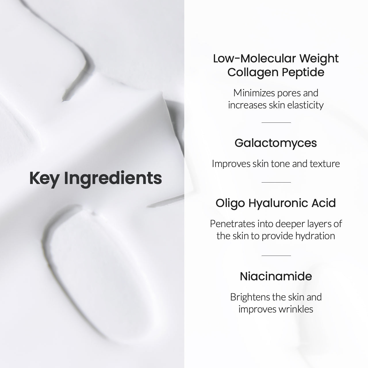 BIODANCE Bio-Collagen Real Deep Mask Key Ingredients