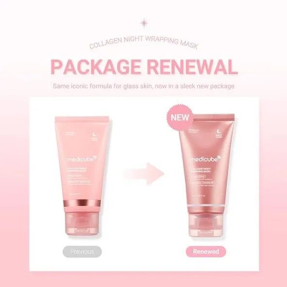 Medicube – Collagen Night Wrapping Mask Package Renewal Image Description