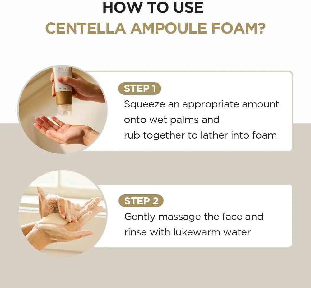 SKIN1004 Madagascar Centella Ampoule Foam how to use