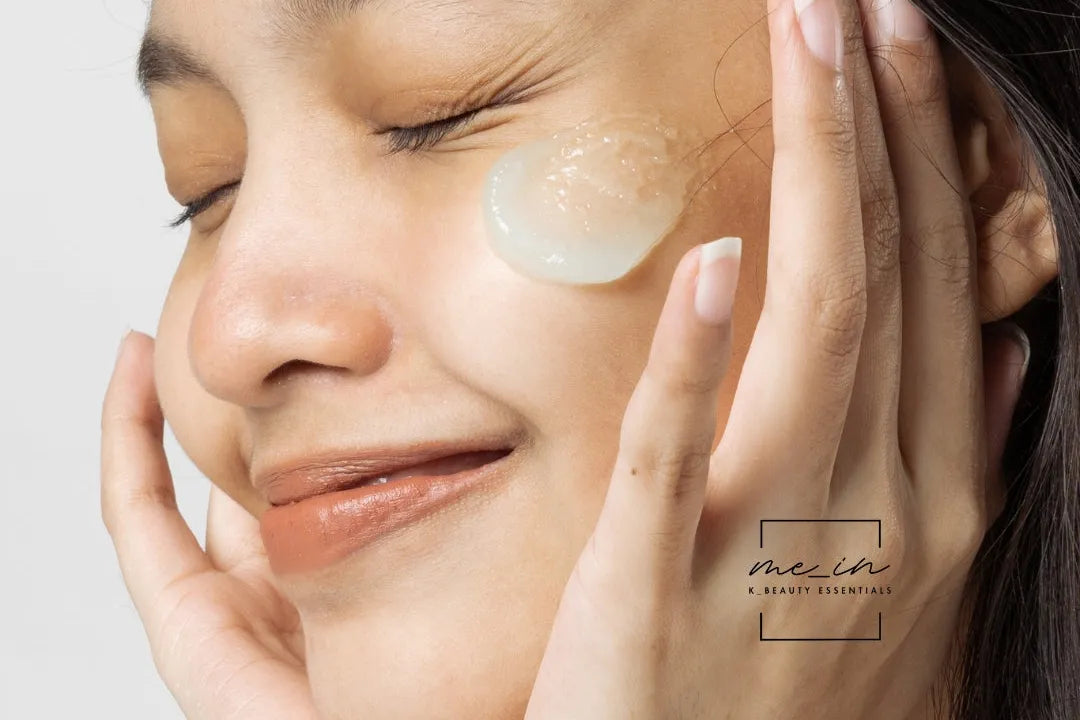 MEIN KBEAUTY - About Us - Woman with facial cream