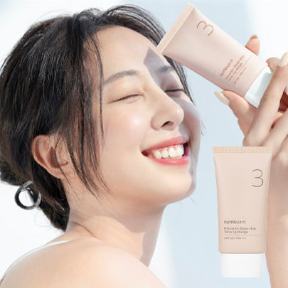 numbuzin No.3 Porcelain Base-Skip Tone Up Beige