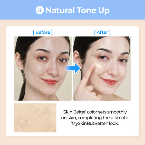 numbuzin No.3 Porcelain Base-Skip Tone Up Beige