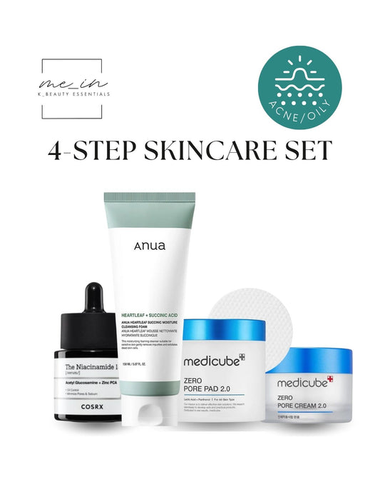 4 Step Skincare Routine - ACNE & OILY SKIN