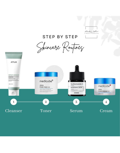 4 Step Skincare Routine - ACNE & OILY SKIN