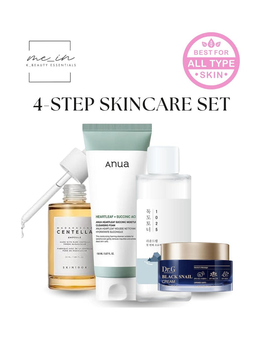 4 Step Skincare Routine - ALL SKIN TYPES