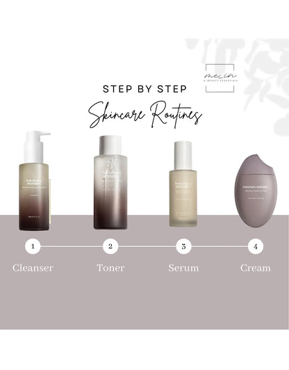 Mein Kbeauty - 4 step skincare routine set for dry skin step by step