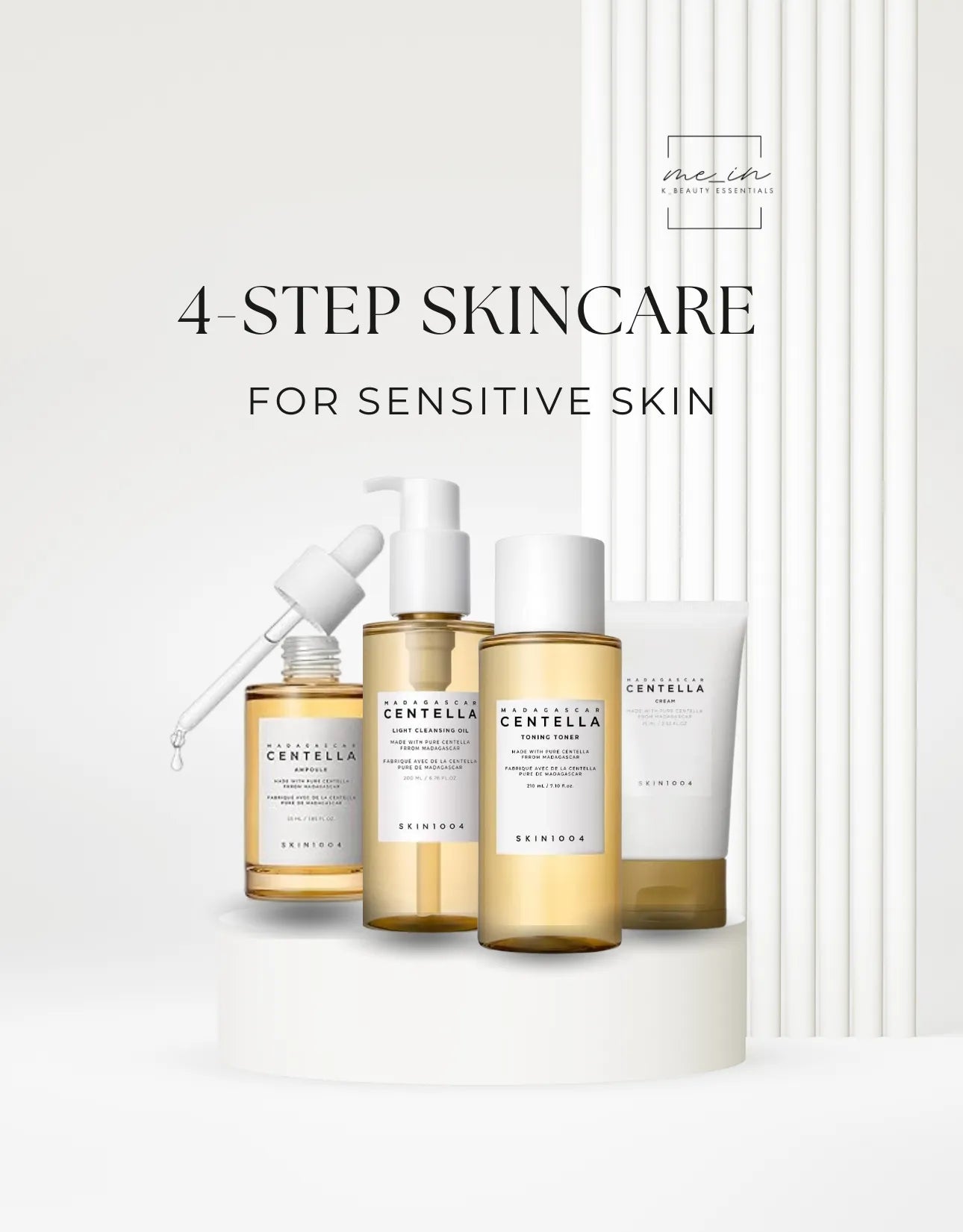 Mein Kbeauty - 4 step skincare set for sensitive skin