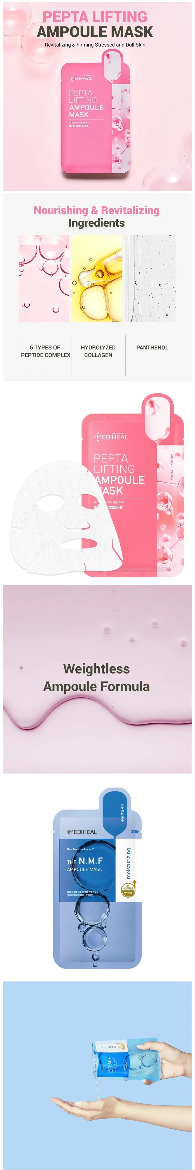 MEDIHEAL - daily solution mask - PEPTA LIFTING AMPOULE MASK