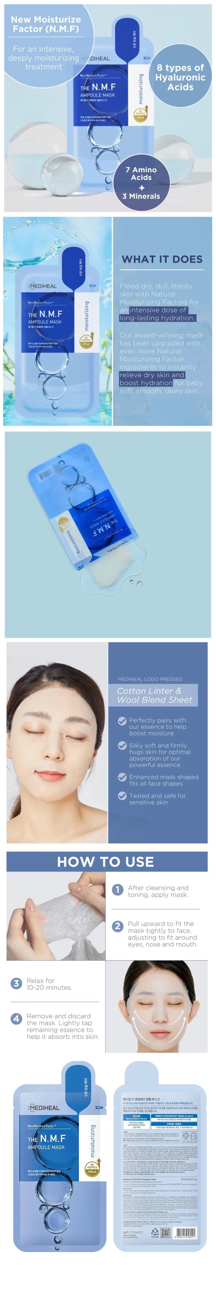 MEDIHEAL - NMF AMPOULE MASK SHEET