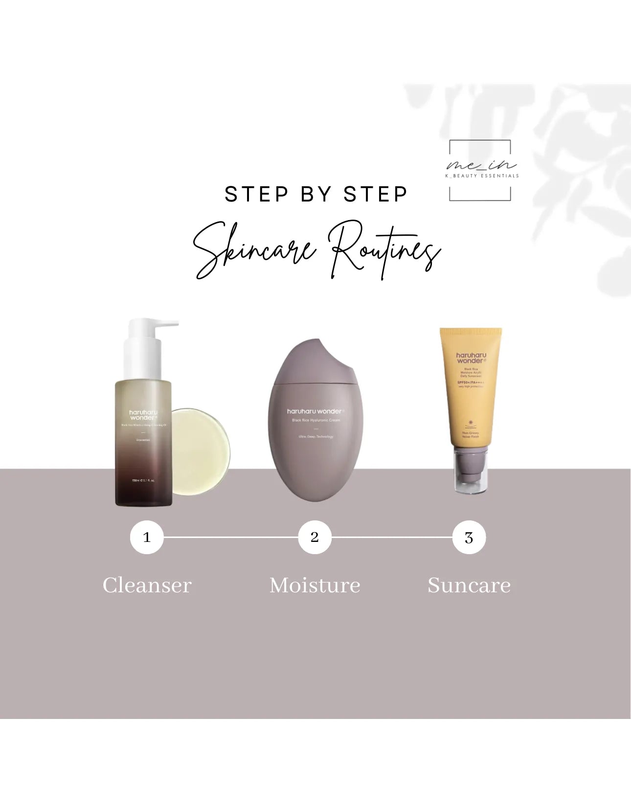 Mein Kbeauty - 3 Step Skincare Routine for Dry Skin step by step