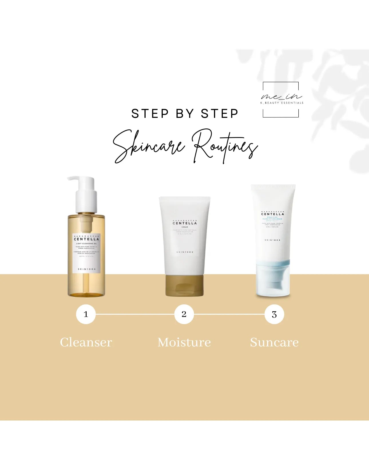 Mein Kbeauty - 3 step skincare set for sensitive skin