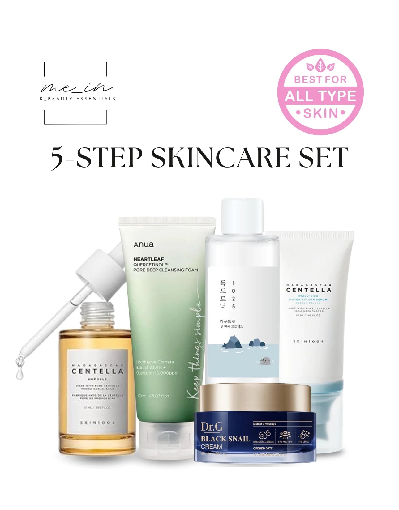 Mein Kbeauty - 5 step skincare set for all skin types