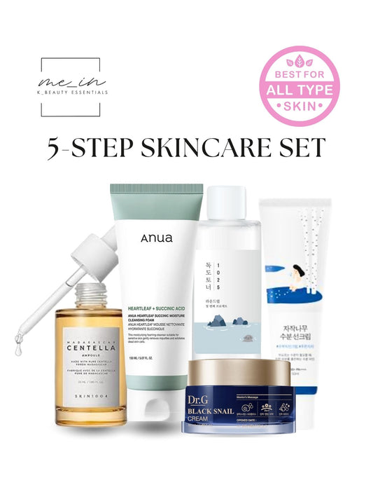 5 Step Skincare Routine - ALL SKIN TYPES