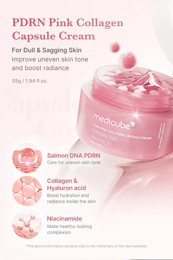 Medicube - PDRN Pink Collagen Capsule Cream image description