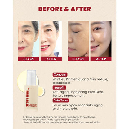 K-SECRET SEOUL 1988 Serum: Retional Liposome 2% + Black Ginseng Benefts
