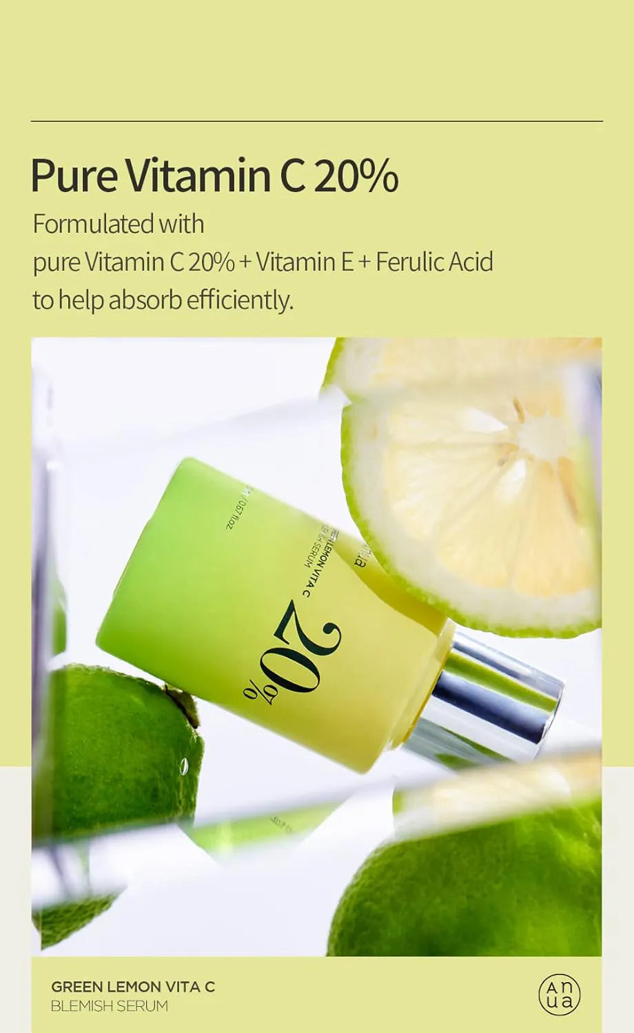 ANUA - Green Lemon Vitamin C Serum - pure vitamin c 20%