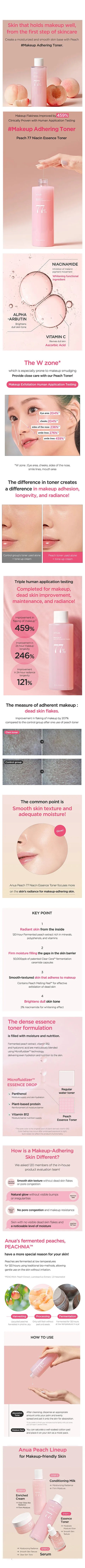 ANUA - Peach 77 Niacin Essence Toner Image Description