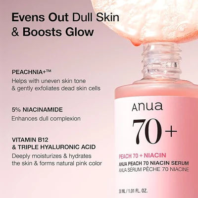 ANUA Peach 70 Niacinamide Serum
