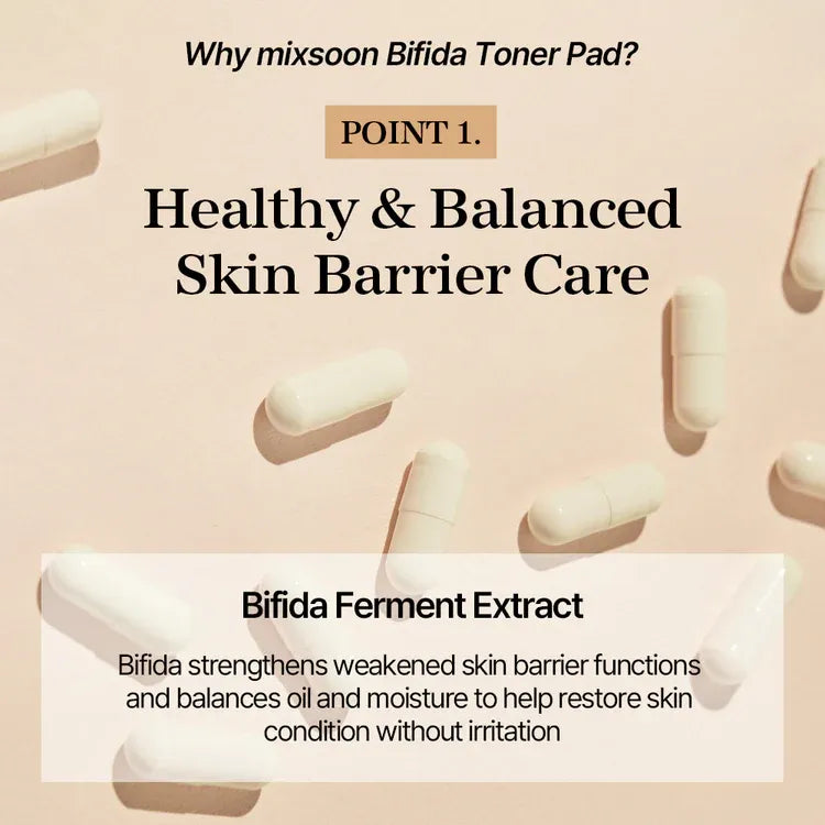 mixsoon - Bifida Toner Pad 120 sheets