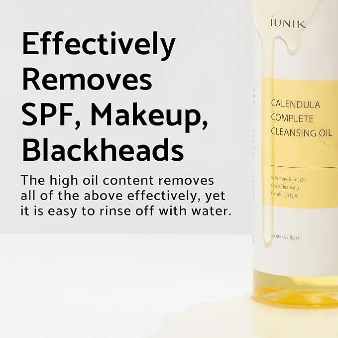 IUNIK - Calendula Complete Cleansing oil effects