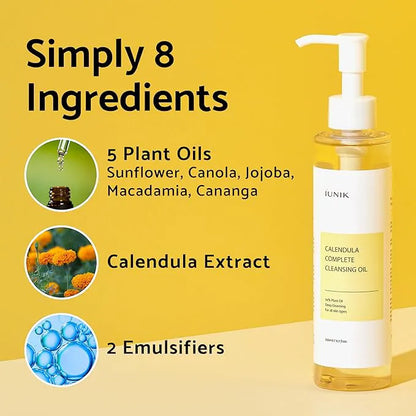 IUNIK - Calendula Complete Cleansing oil key ingredients