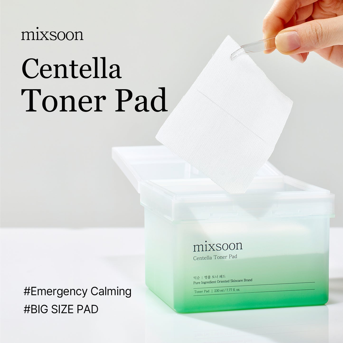 [mixsoon] Centella Toner Pad 230ml (120 sheets)