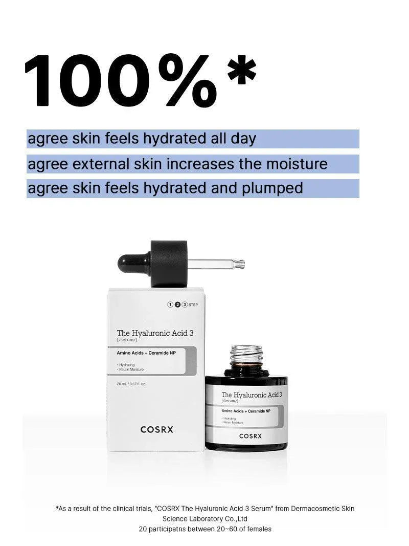 COSRX The Hyaluronic Acid 3 Serum 20ml effects