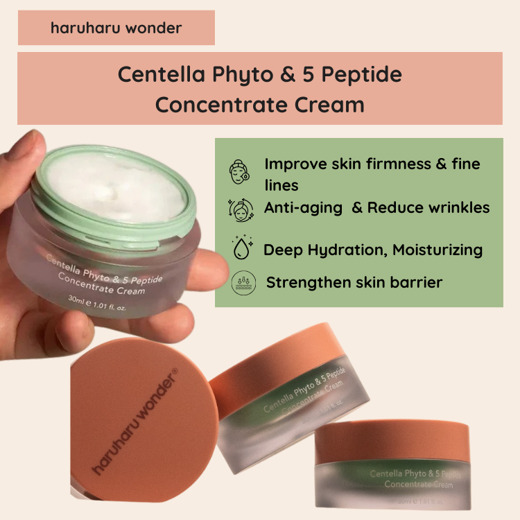 [Haruharu Wonder] Centella Phyto & 5 Peptide Concentrate Cream 30ml