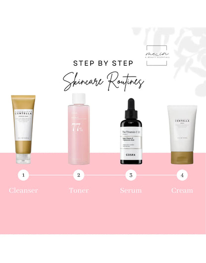 Mein Kbeauty - 4 Step Skincare Routine for Brightening step by step