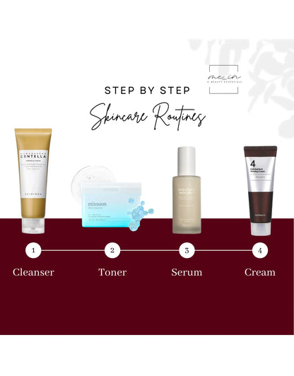 Mein Kbeauty - 4 Step Skincare Routine for Slow Aging step by step