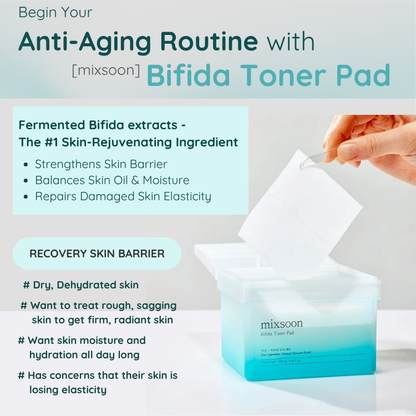 [mixsoon] Bifida Toner Pad 280ml (120 sheets)
