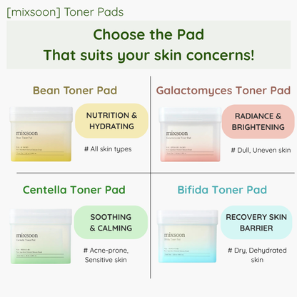 [mixsoon] Galactomyces Toner Pad 280ml (60 Sheets)