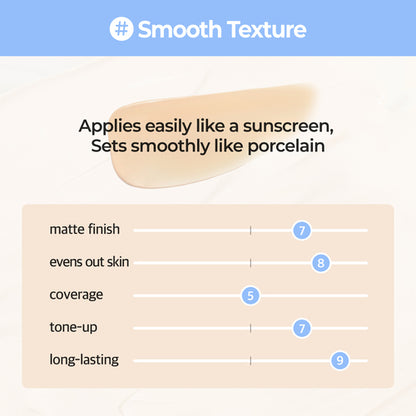 numbuzin No.3 Porcelain Base-Skip Tone Up Beige Texture