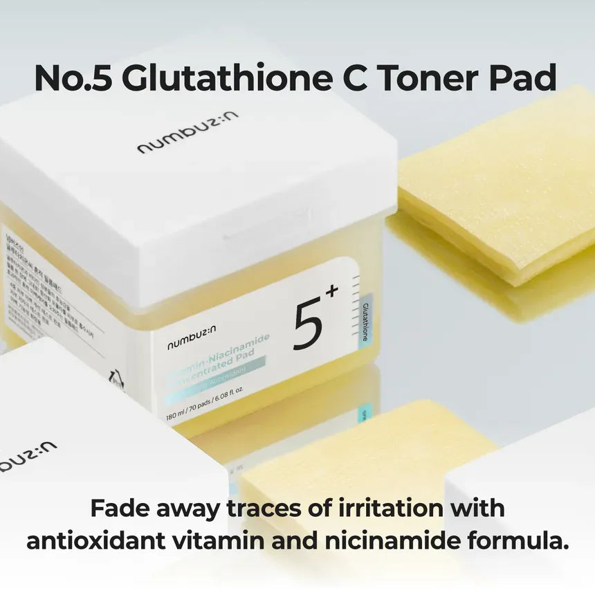 Numbuzin – No.5+ Vitamin-Niacinamide Concentrated Pad Image Description