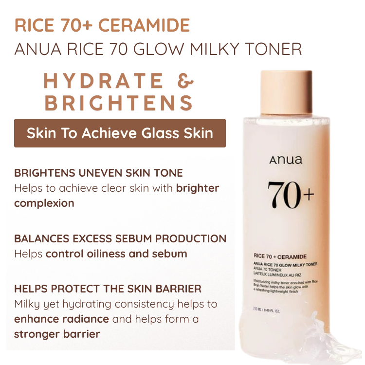 [ANUA] Rice 70 Glow Milky Toner 250ml