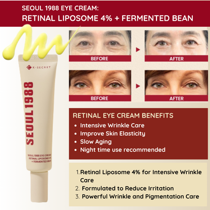 [K-SECRET] SEOUL 1988 Eye Cream: Retinal Liposome 4% + Fermented Bean