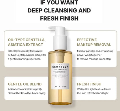 SKIN1004 - Madagascar Centella Light Cleansing Oil benefits