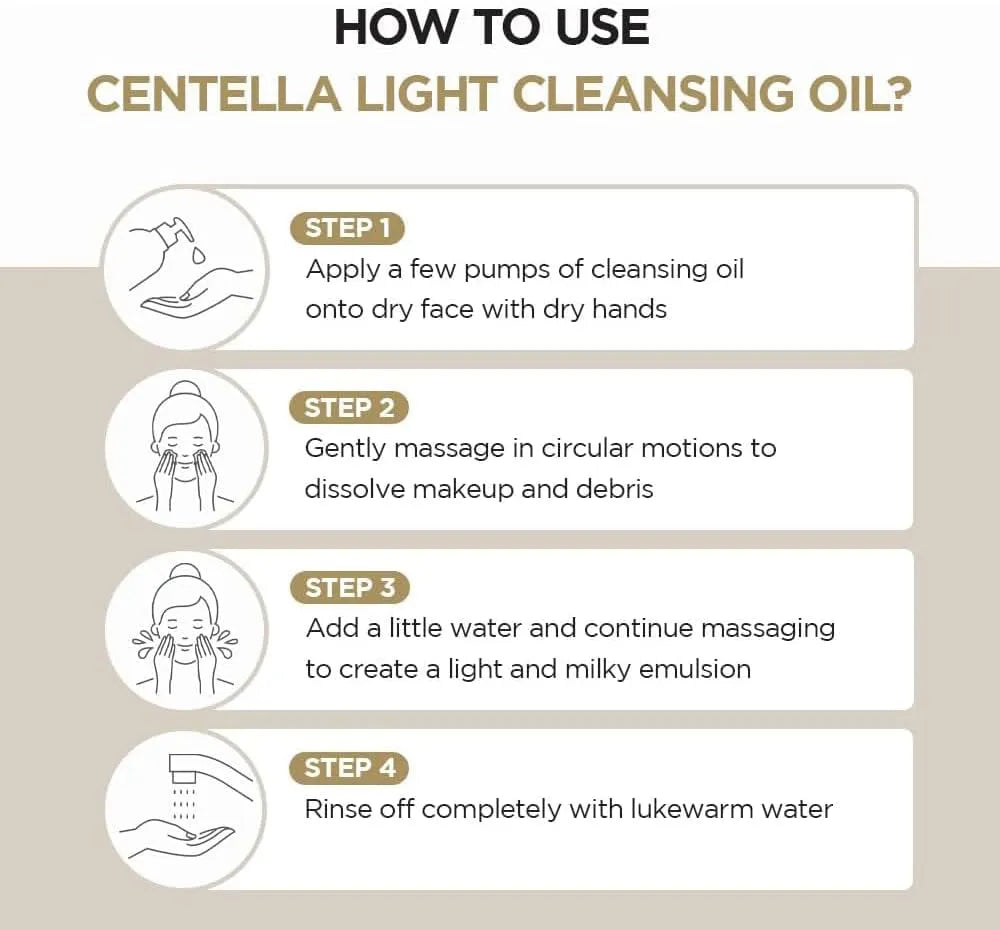 SKIN1004 - Madagascar Centella Light Cleansing Oil how to use