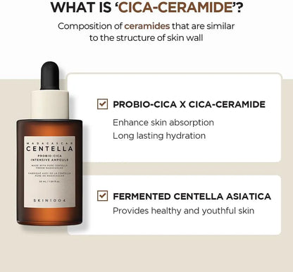 SKIN1004 - Madagascar Centella Probio-Cica Intensive Ampoule key ingredients