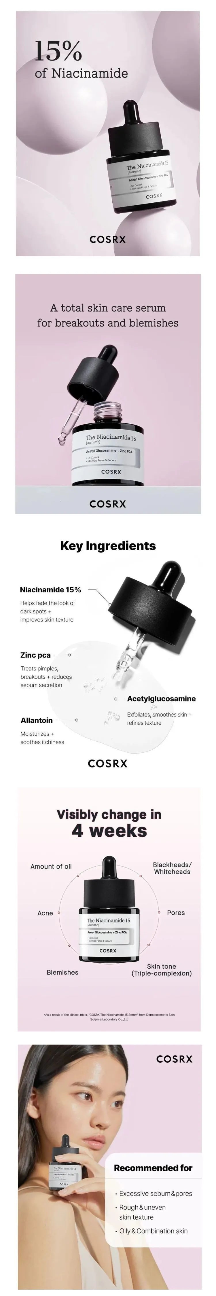 COSRX - Niacinamide 15 Serum Image Description