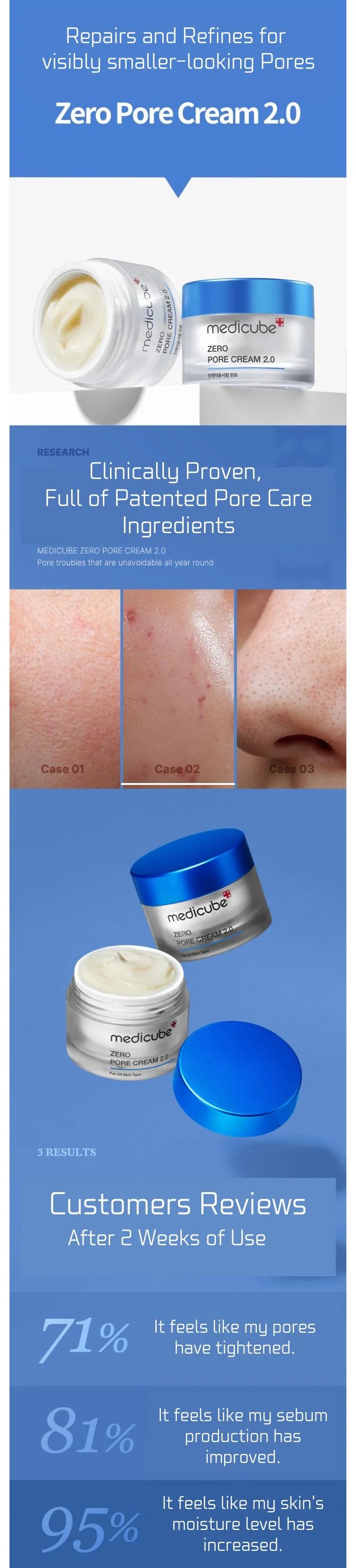 Medicube - Zero Pore Cream Image Description