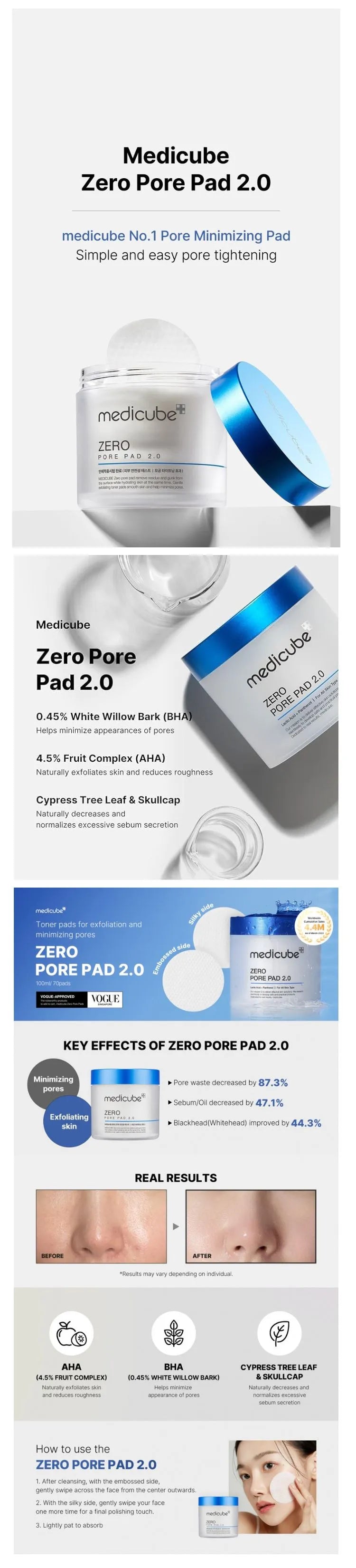 Meducube - Zero pore pad image description