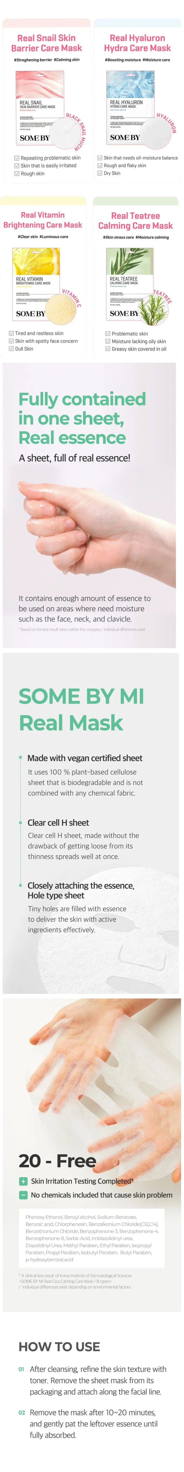 SOME BY MI - REAL CARE MASK Image Description