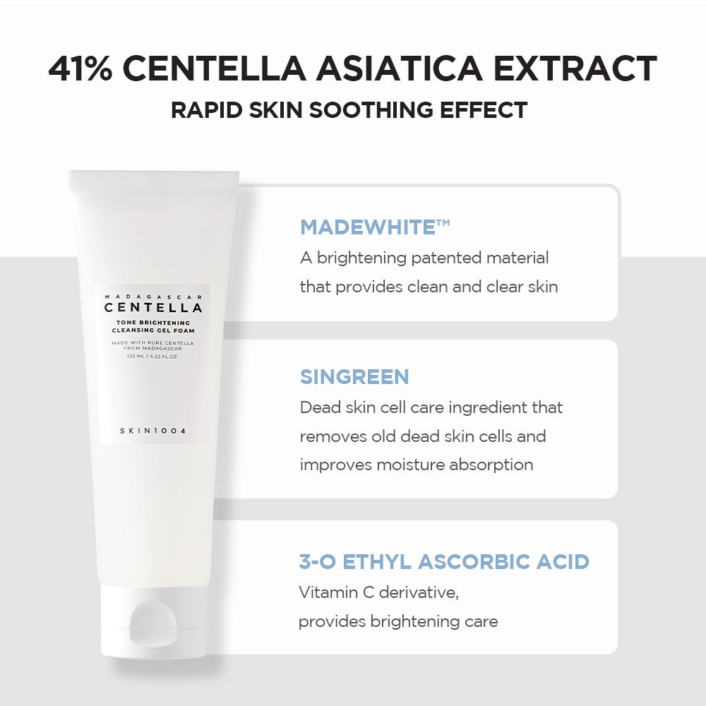 [SKIN1004] Madagascar Centella Tone Brightening Cleansing Gel Foam - 125ml